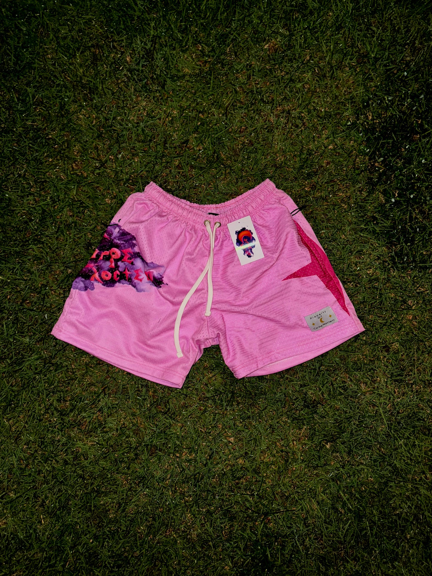 Bubble Gum Pink "Star" Shorts