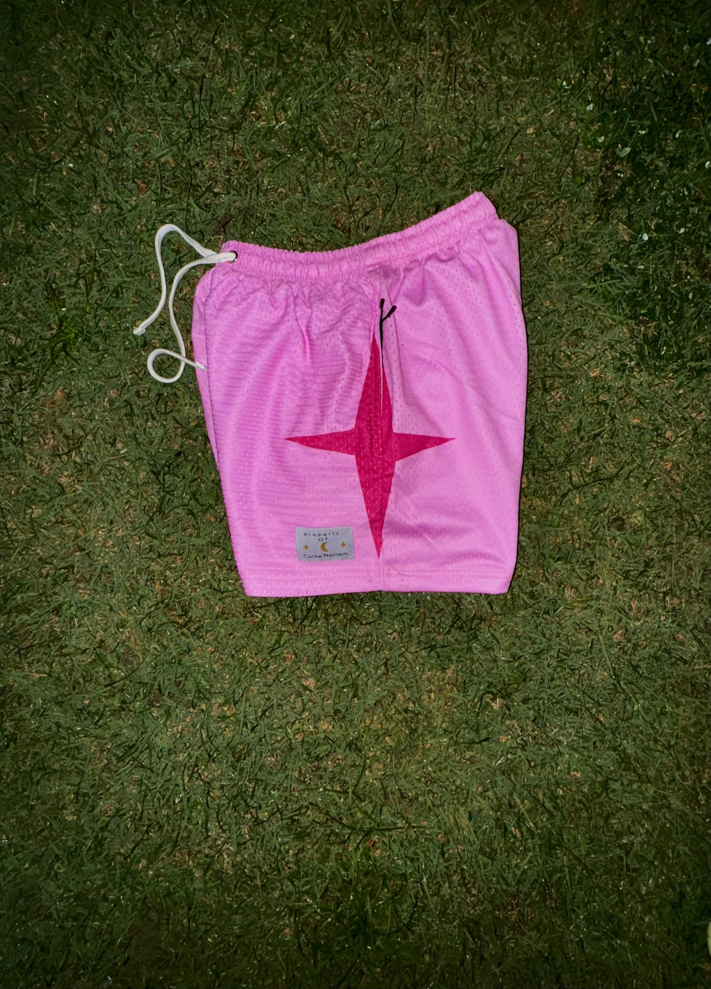 Bubble Gum Pink "Star" Shorts